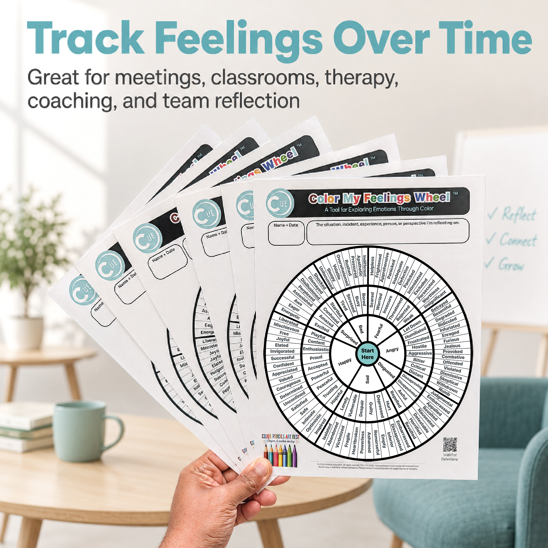 Color My Feelings Wheel™ | Color-In Emotion Reflection Activity