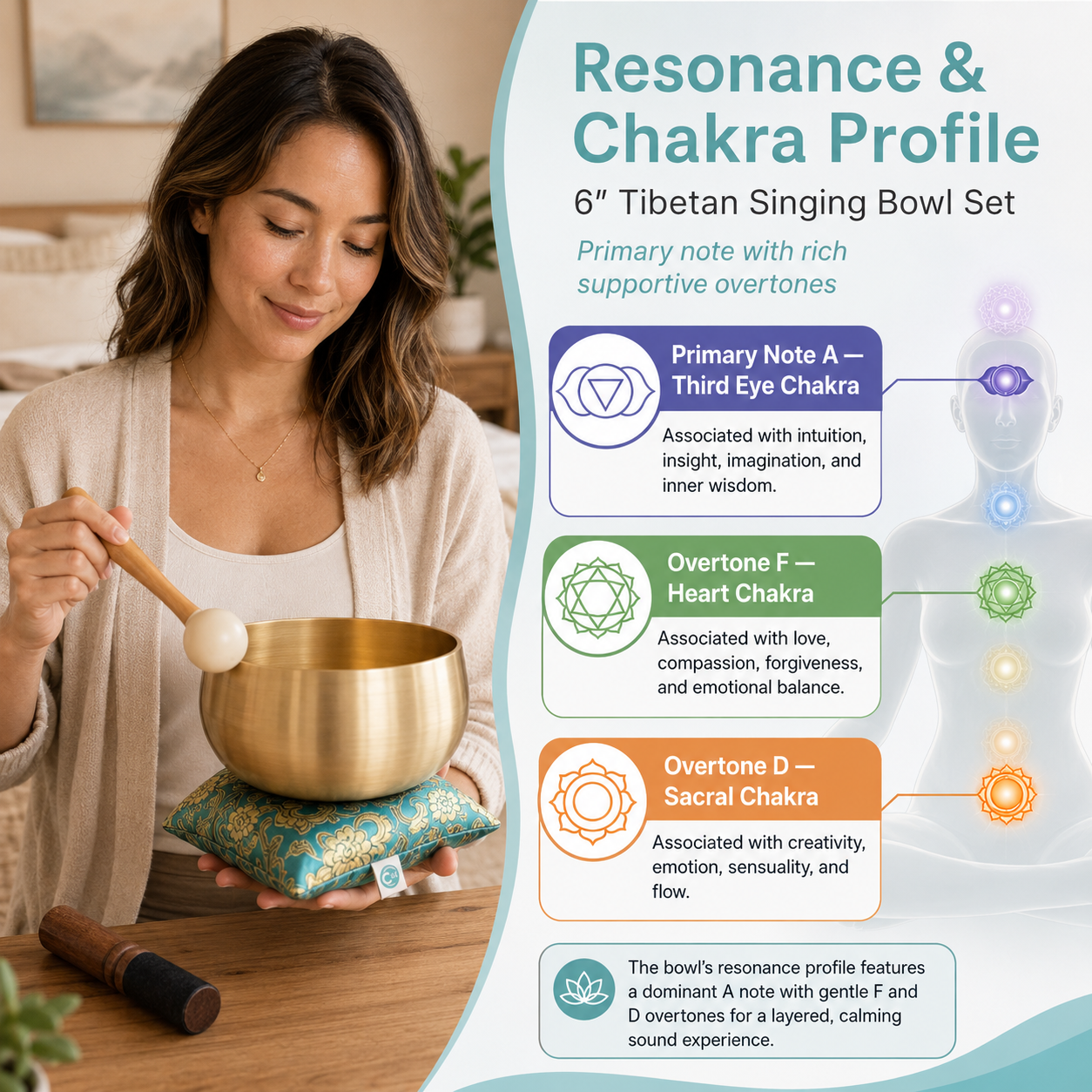 The BeMindful Bowl® | 6-Inch Tibetan Singing Bowl