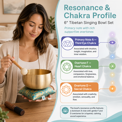 The BeMindful Bowl® | 6-Inch Tibetan Singing Bowl