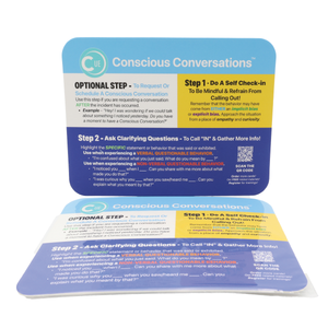 The Conscious Conversations Call-In Card™ – Soft-Touch 6x4 inch Tool for Responding to Bias, Microaggressions & Difficult Conversations