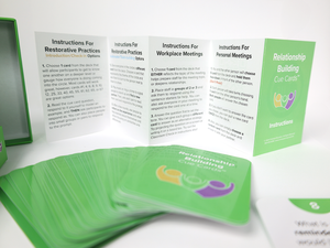 Conversation Cards for Schools & Teams – 2024 Edition Conversation Starters & Team Building Cards | Relationship Building CUE Cards™