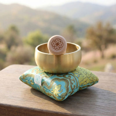 The ZenBloom™ 3″ Tibetan Singing Bowl Set