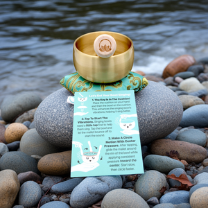 Tibetan Singing Bowl, 3-Inch Portable Lotus Edition for Sound Healing – The ZenSerenity Bowl™