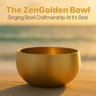 The ZenGolden Bowl™ 6" Singing Bowl
