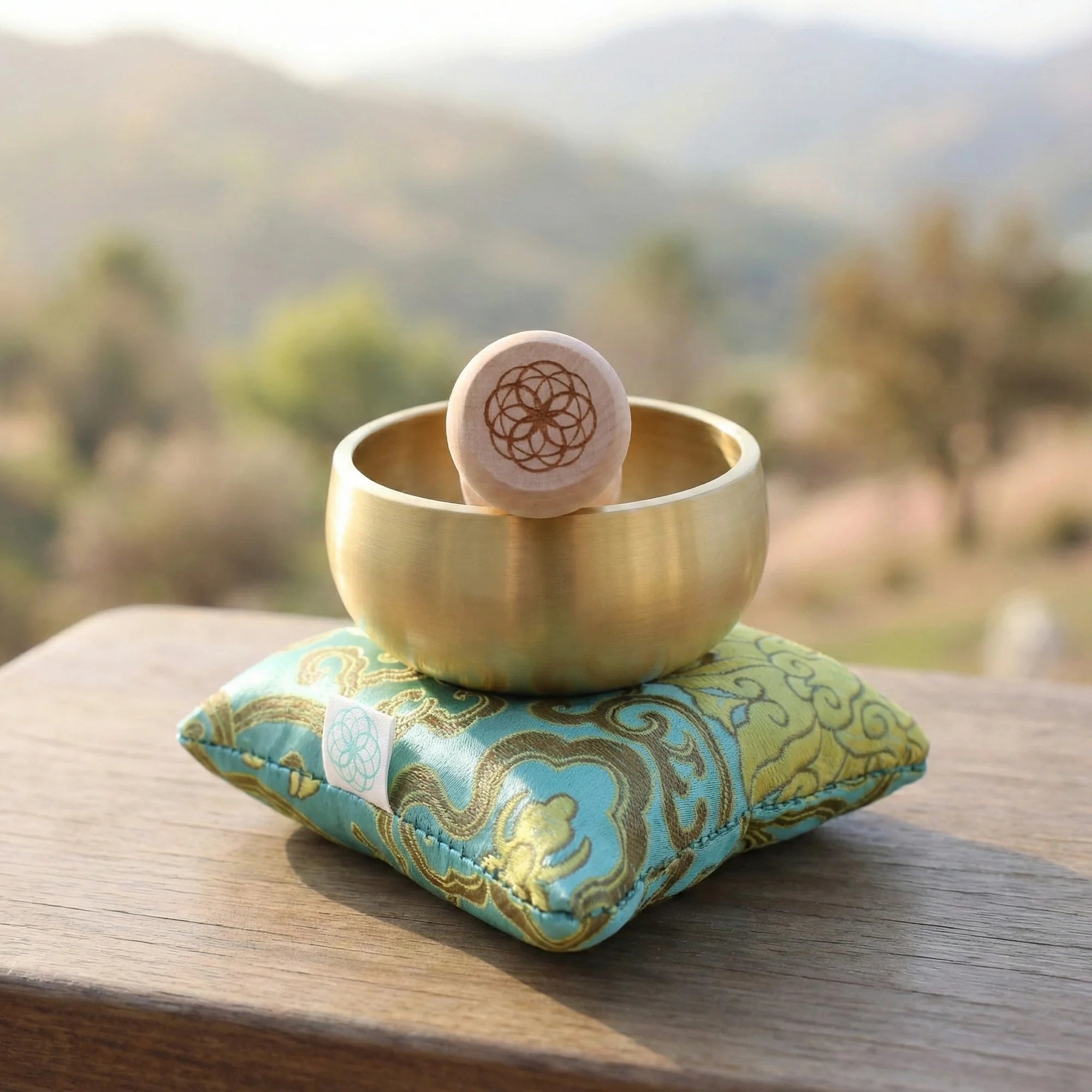 The ZenBloom™ 3″ Tibetan Singing Bowl Set
