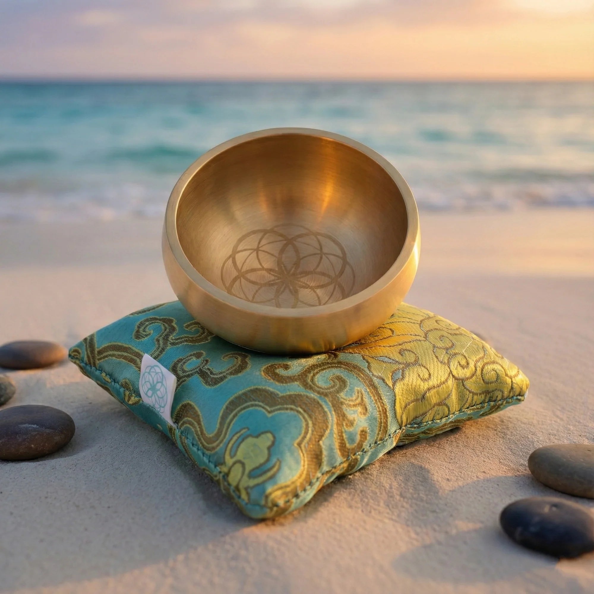 The ZenBloom™ 3″ Tibetan Singing Bowl Set