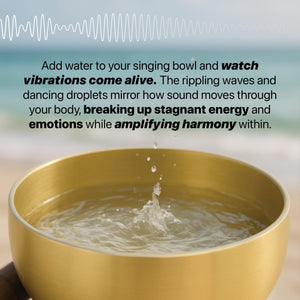 Tibetan Singing Bowl Set, 6-Inch Handcrafted for Sound Healing – The BeMindful Bowl™