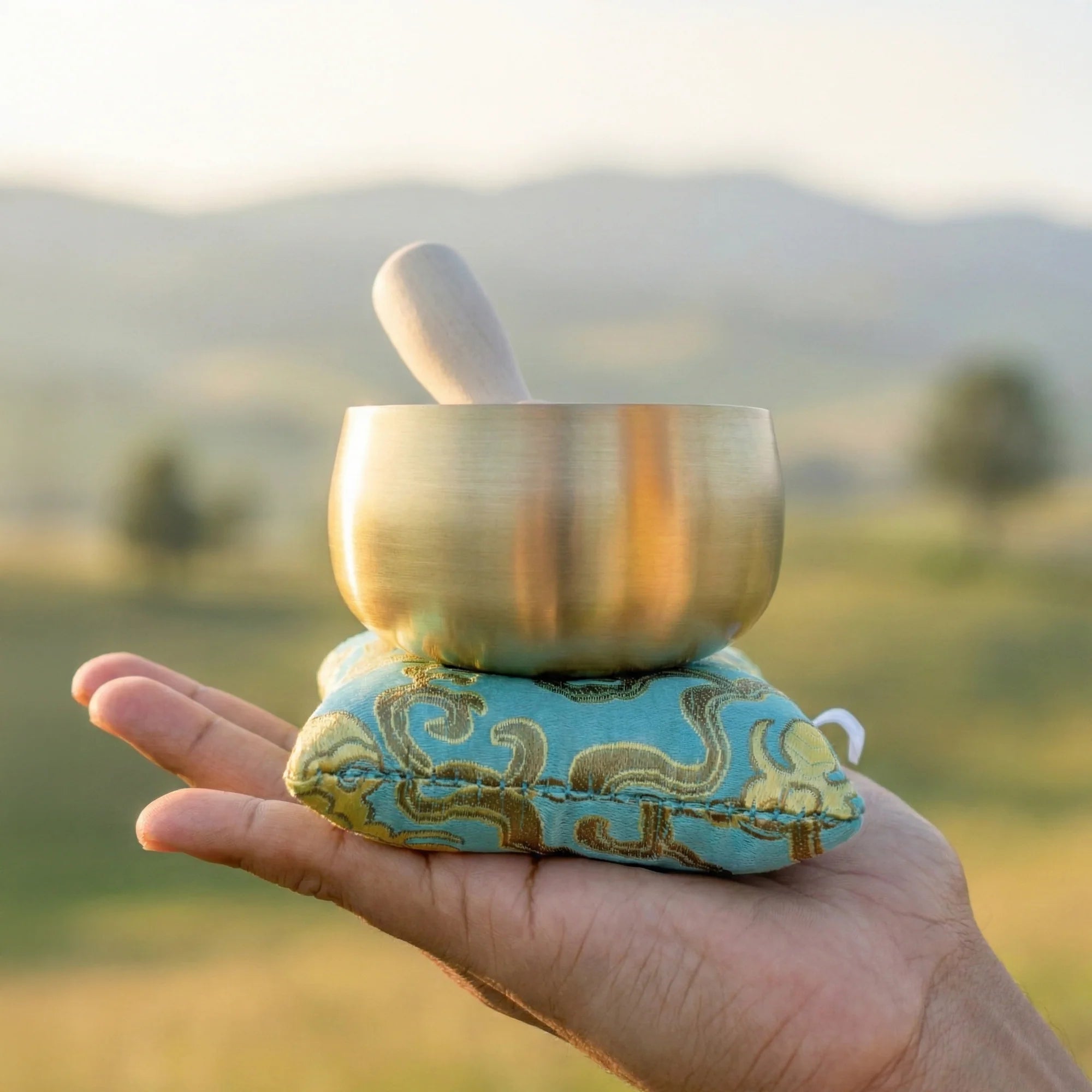 The ZenBloom™ 3″ Tibetan Singing Bowl Set