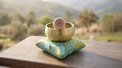 The ZenBloom™ 3″ Tibetan Singing Bowl Set