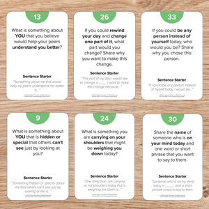 Conversation Cards for Teams & Classrooms – 2025 Edition Conversation Starters & Team Building Cards | Relationship Building CUE Cards™